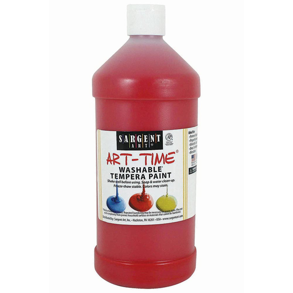 SAR223520 - Red Washable Tempera Paint 32Oz in Paint