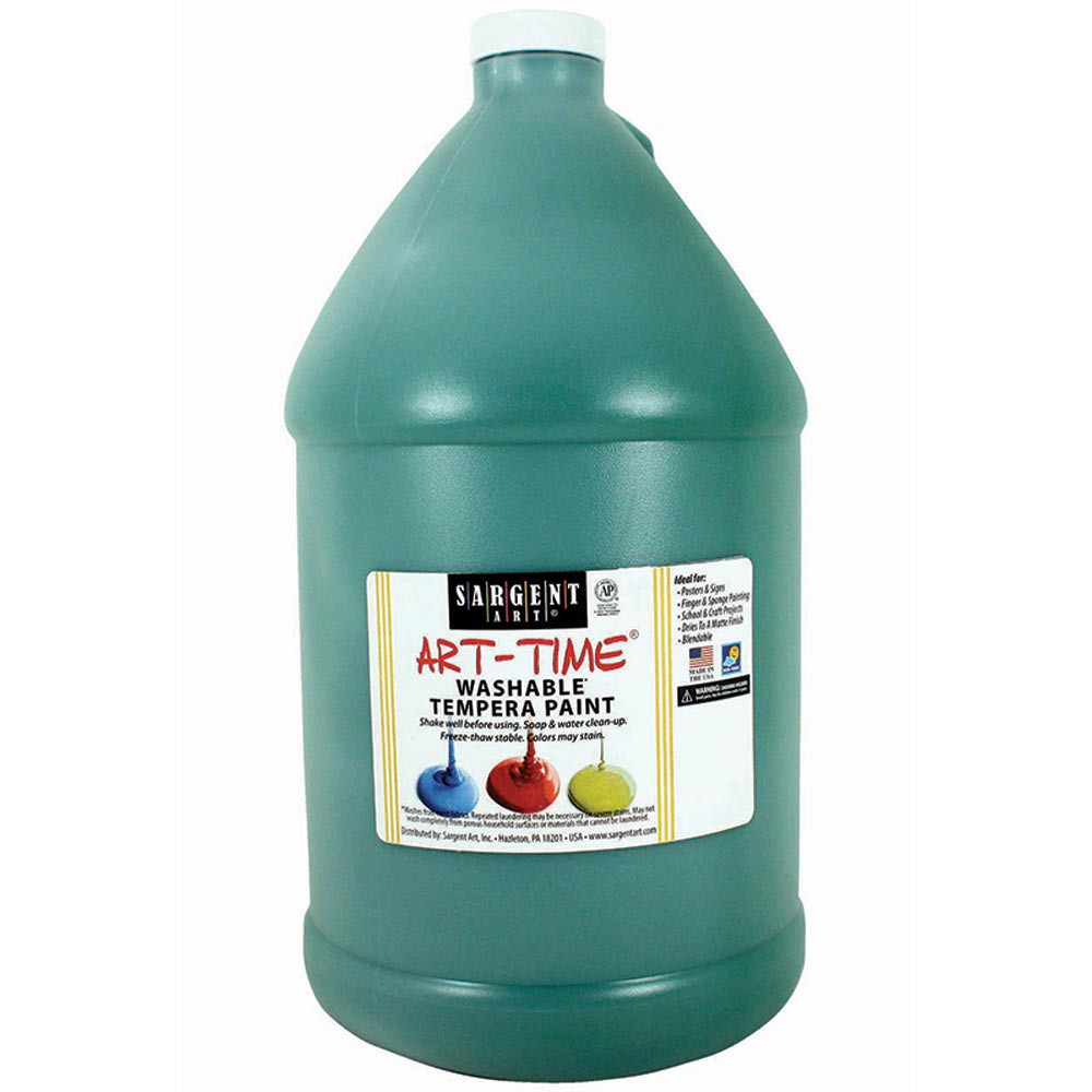 SAR223666 - Green Washable Tempera Gal in Paint
