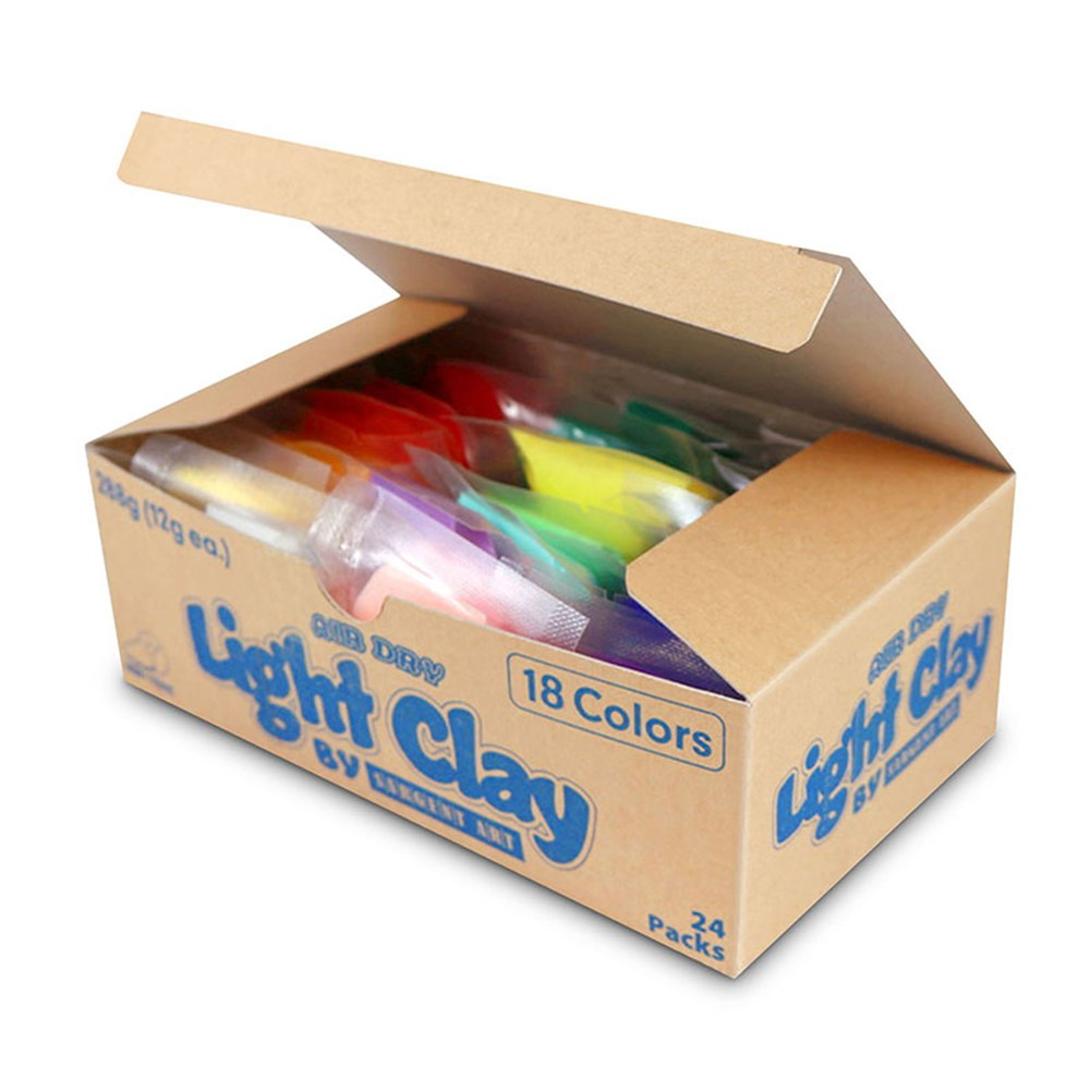 Air Light Clay Set, 18 Colors, 24 Count - SAR224077 | Sargent Art  Inc. | Clay & Clay Tools