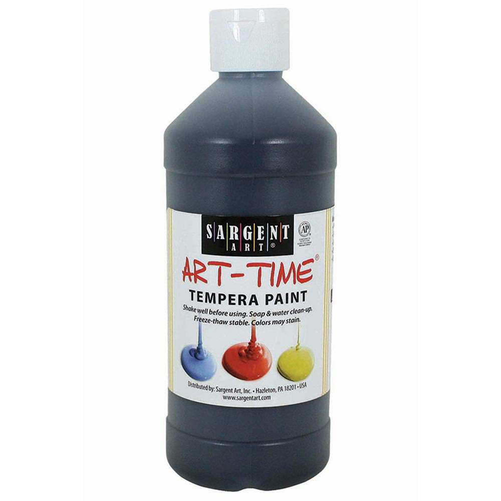 SAR226485 - Black Tempera Paint 16Oz in Paint