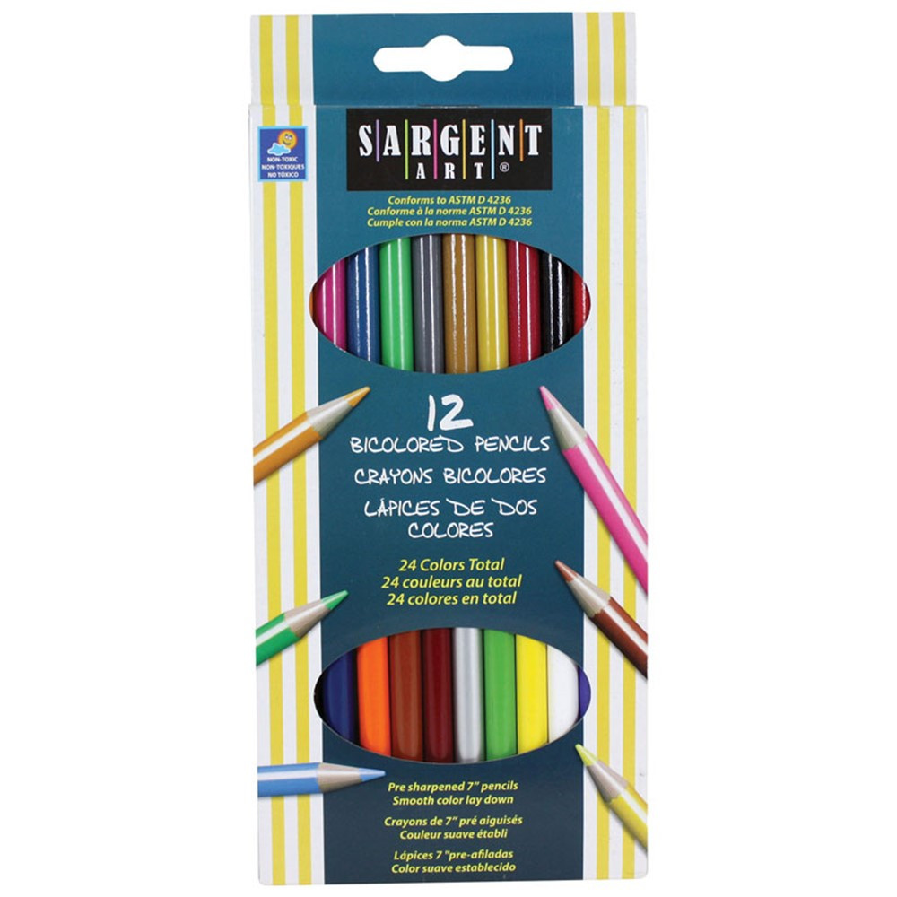 SAR227202 - Sargent Art Bicolored Pencils in Colored Pencils