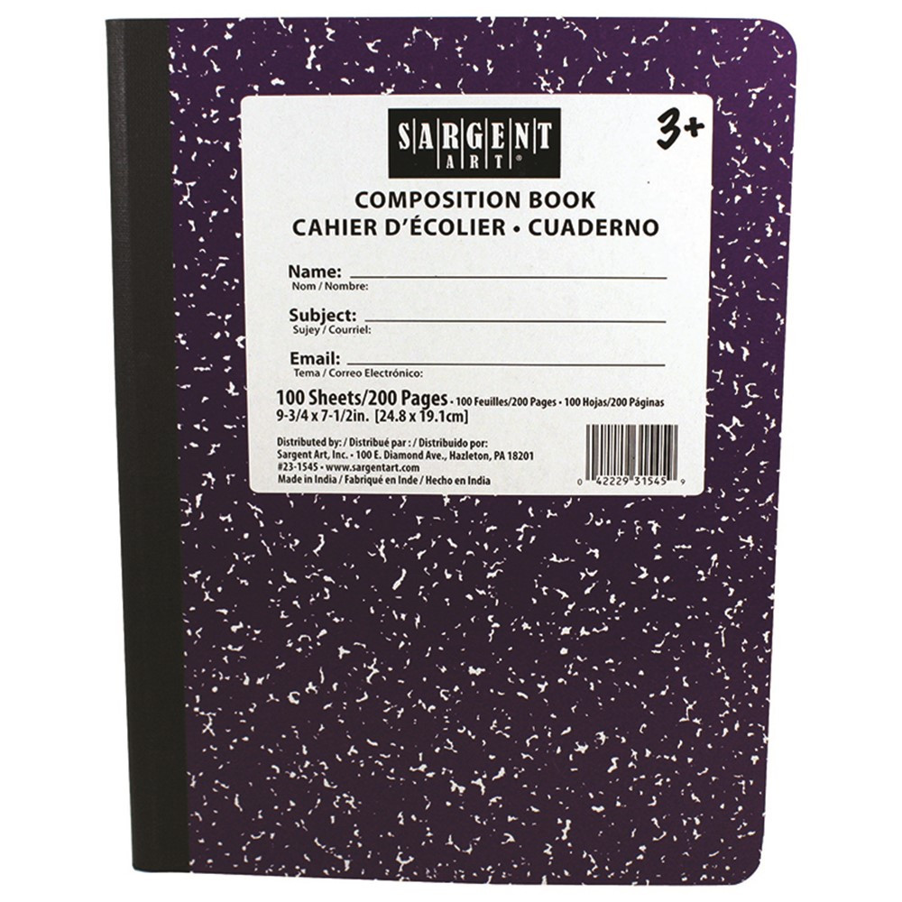 SAR231545 - Purple Composition Book 100 Sheets in Note Books & Pads