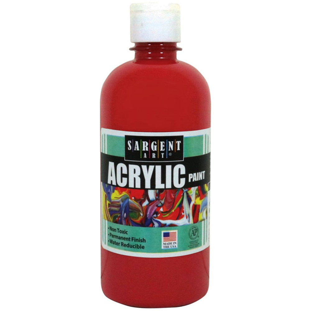 SAR242420 - 16Oz Acrylic Paint - Red in Paint