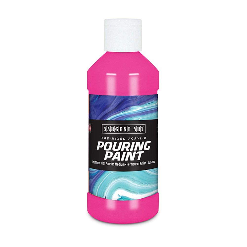 Acrylic Pouring Paint, 8 oz, Magenta - SAR268438 | Sargent Art  Inc. | Paint