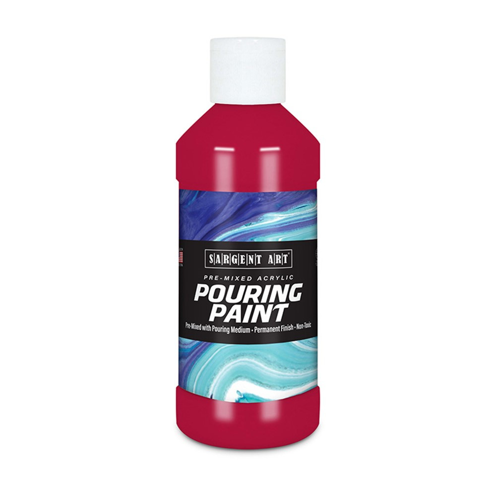 Acrylic Pouring Paint, 8 oz, Rubine Red - SAR268449 | Sargent Art  Inc. | Paint