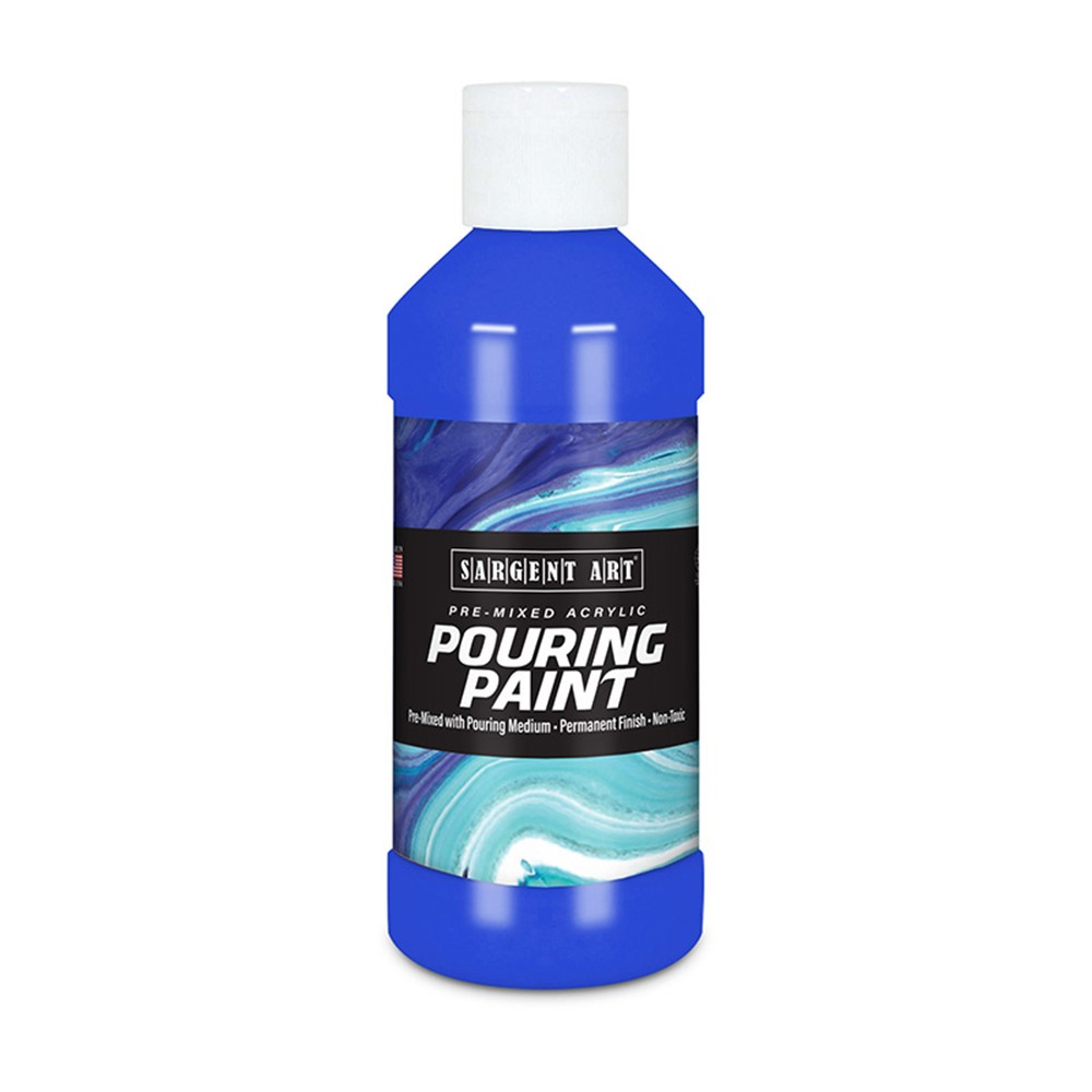 Acrylic Pouring Paint, 8 oz, Ultramarine Blue - SAR268450 | Sargent Art  Inc. | Paint
