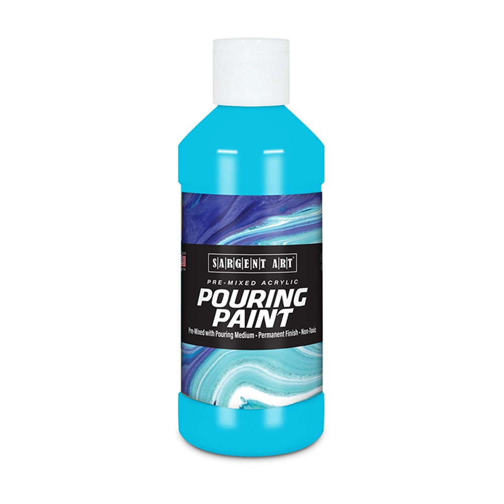 Acrylic Pouring Paint, 8 oz, Spectral Blue - SAR268454 | Sargent Art  Inc. | Paint