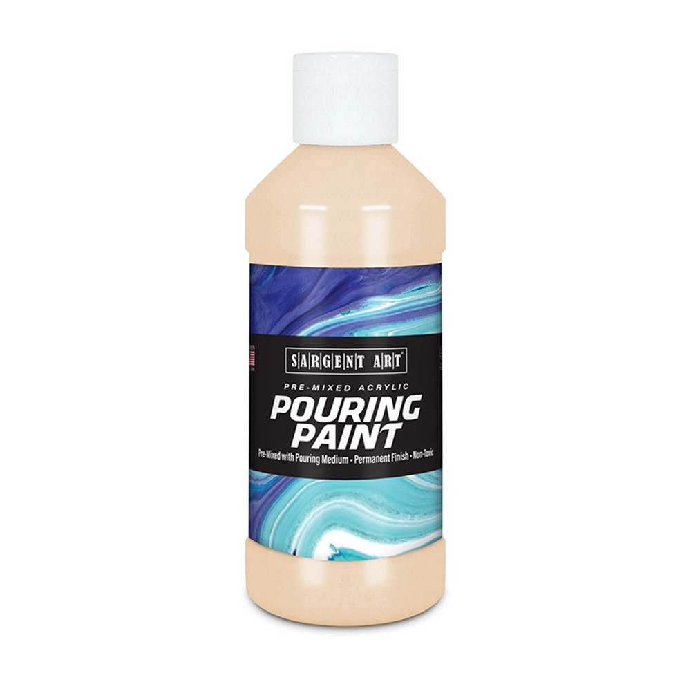 Acrylic Pouring Paint, 8 oz, Peach - SAR268487 | Sargent Art  Inc. | Paint