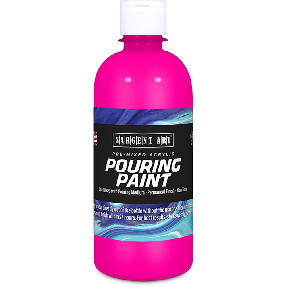 Acrylic Pouring Paint, 16 oz, Magenta - SAR268538 | Sargent Art  Inc. | Paint