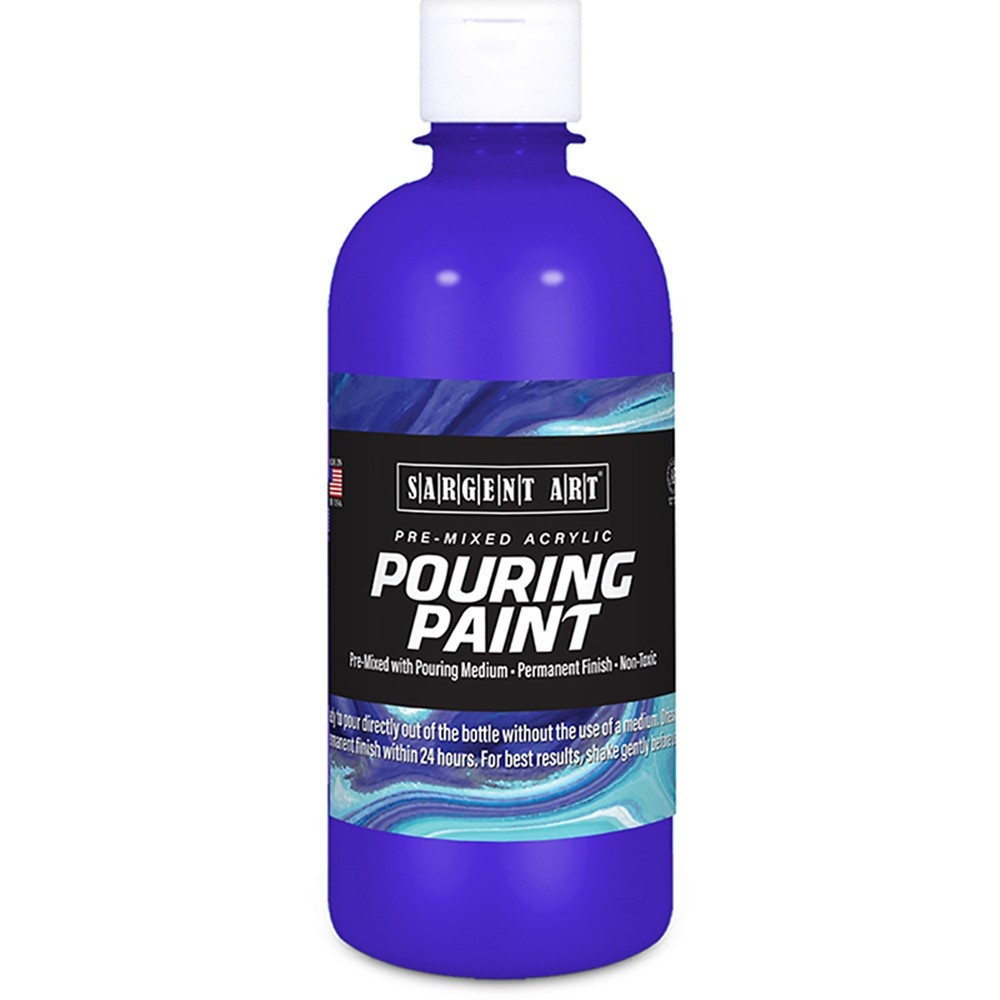 Acrylic Pouring Paint, 16 oz, Ultramarine Blue - SAR268550 | Sargent Art  Inc. | Paint