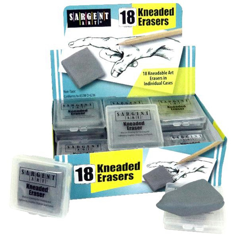 Kneaded Erasers Class Pack, Pack of 18 - SAR361018 | Sargent Art  Inc. | Erasers