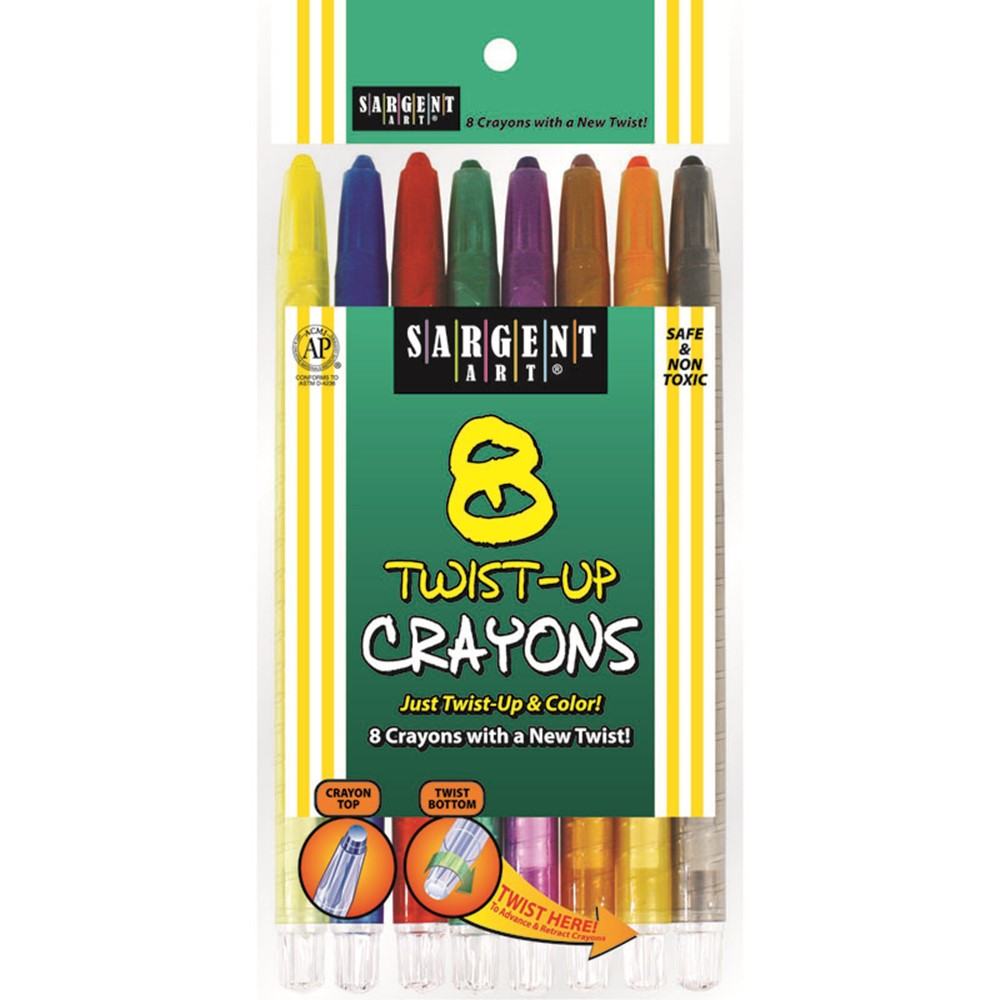 SAR550980 - 8Ct Twist Up Crayon in Crayons