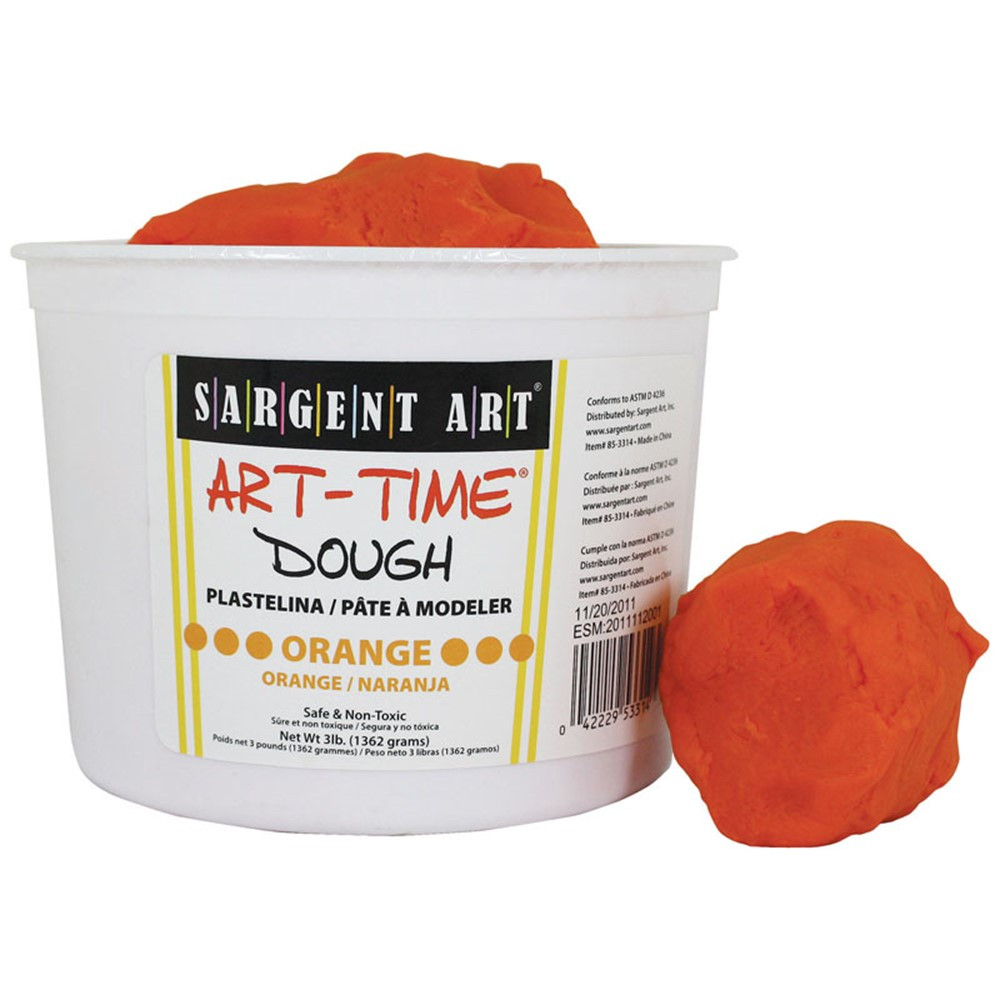 SAR853314 - 3Lb Art Time Dough - Orange in Dough & Dough Tools