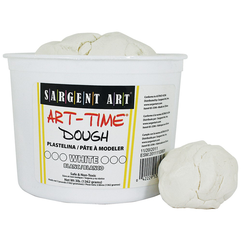 SAR853396 - 3Lb Art Time Dough - White in Dough & Dough Tools