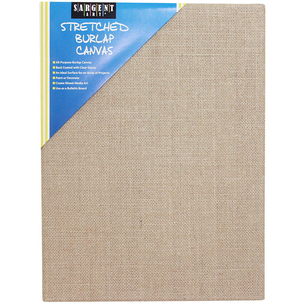 SAR902029 - Stretched Canvas 12 X 16 Burlap in Canvas