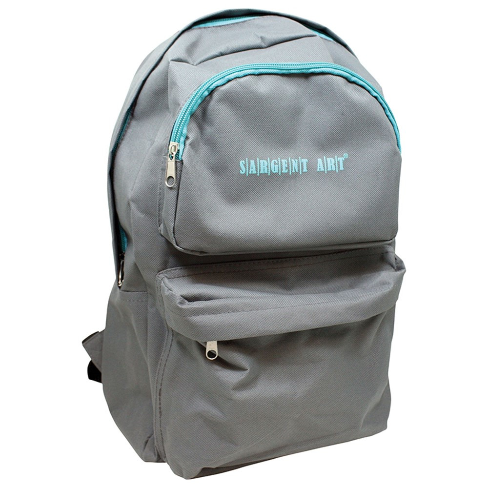 SAR985022 - Economy Backpack Gray/Teal Zipper in Accessories