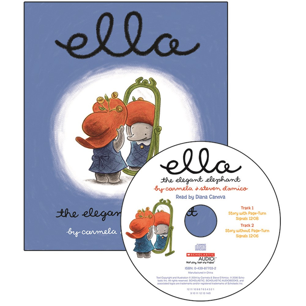SB-9780439875899 - Ella The Elegant Elephant Carry Along Book & Cd in Books W/cd