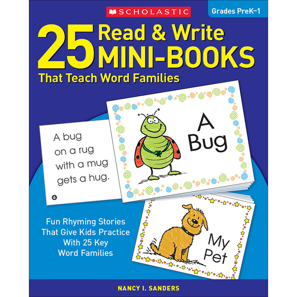 SC-0439155878 - 25 Read & Write Minibooks That Teach Word Families in Word Skills