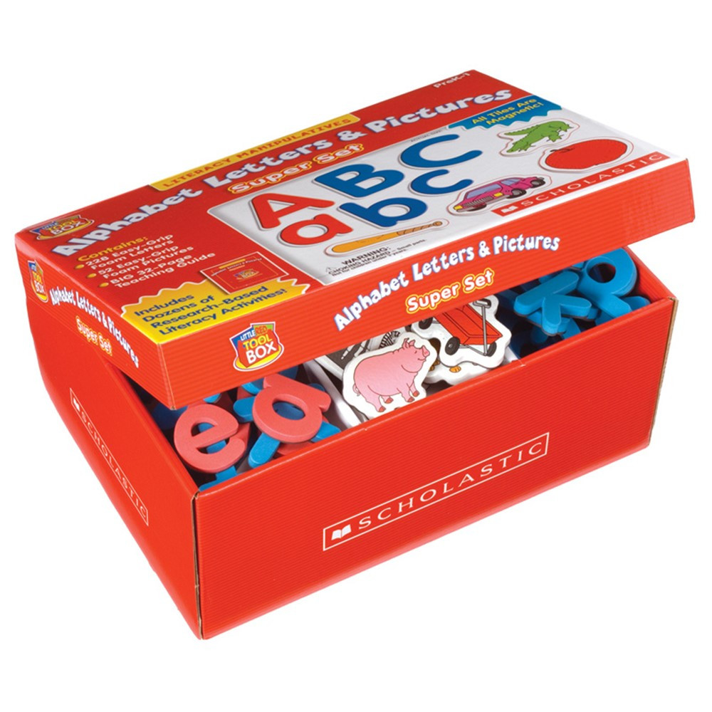 Little Red Tool Box Alphabet Letters & Pictures Super Set, 280 Pieces -  SC-0439838649, Scholastic Teaching Resources