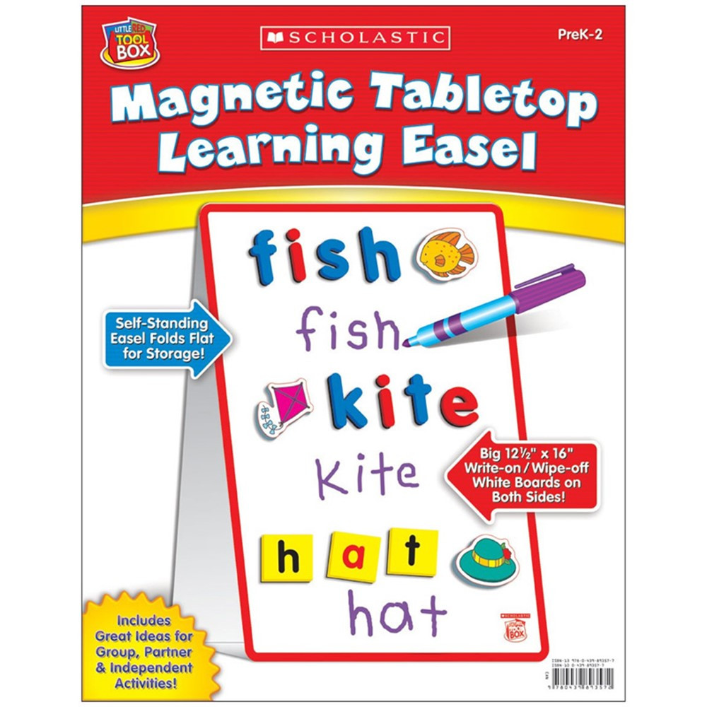 SC-0439893577 - Little Red Tool Box Magnetic Tabletop Learning Easel in Easels