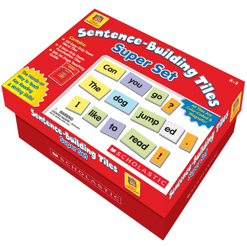 SC-0439909279 - Little Red Tool Box Sentence Building Tiles Super Set in Grammar Skills