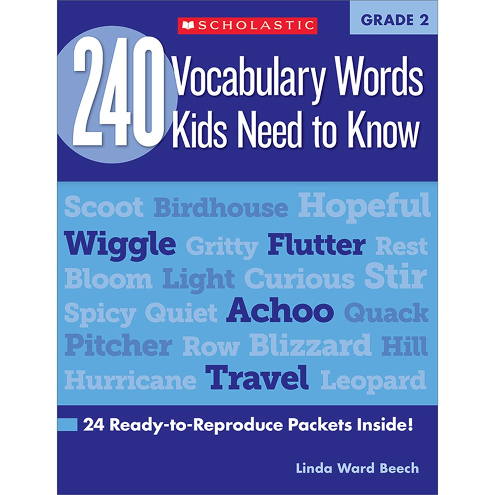 SC-546051 - 240 Vocabulary Words Kids Need To Know Gr 2 in Vocabulary Skills