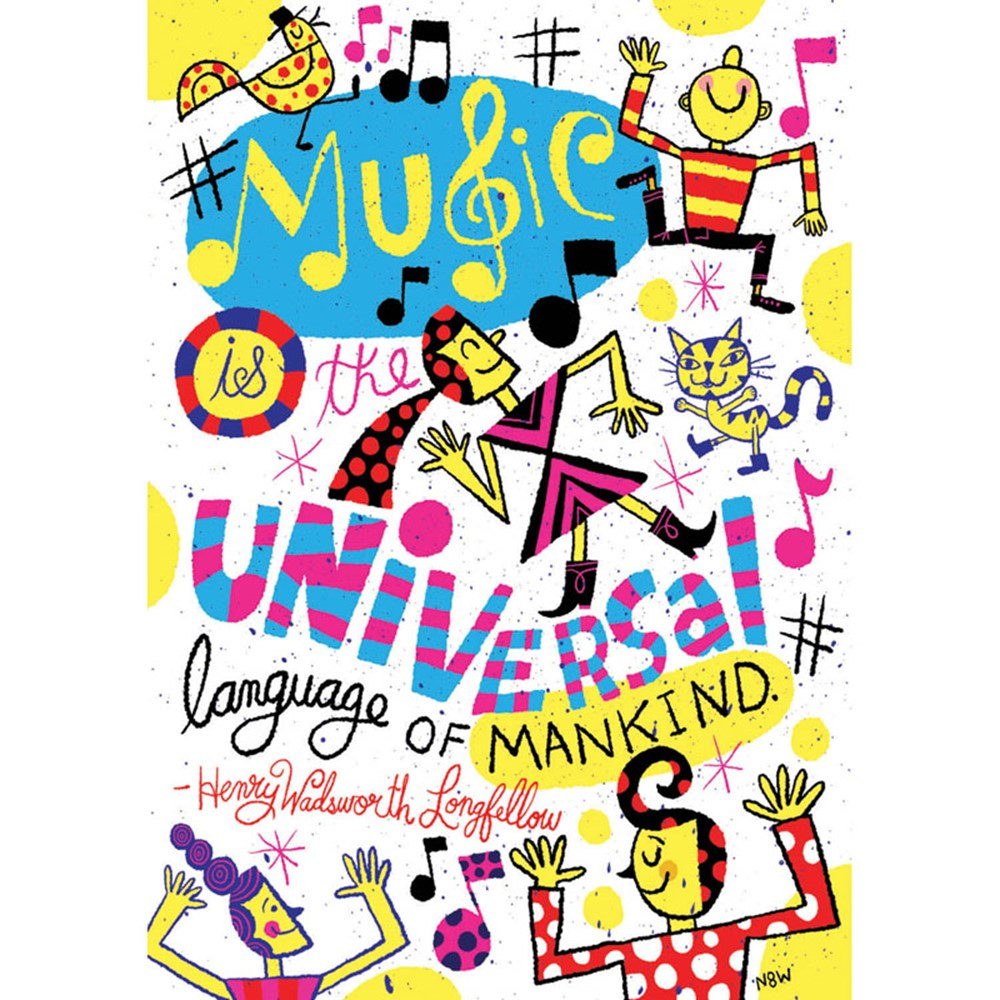 Music Is the Universal POP! Chart - SC-565376 | Scholastic Teaching Resources | Motivational