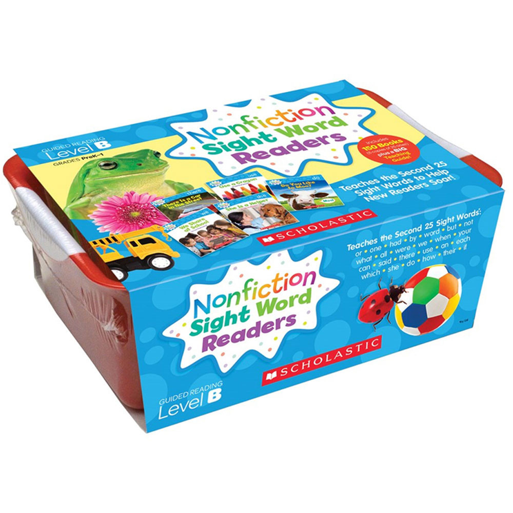 SC-584286 - Nonfiction Sight Word Readers Lvl B Classroom Tub in Sight Words