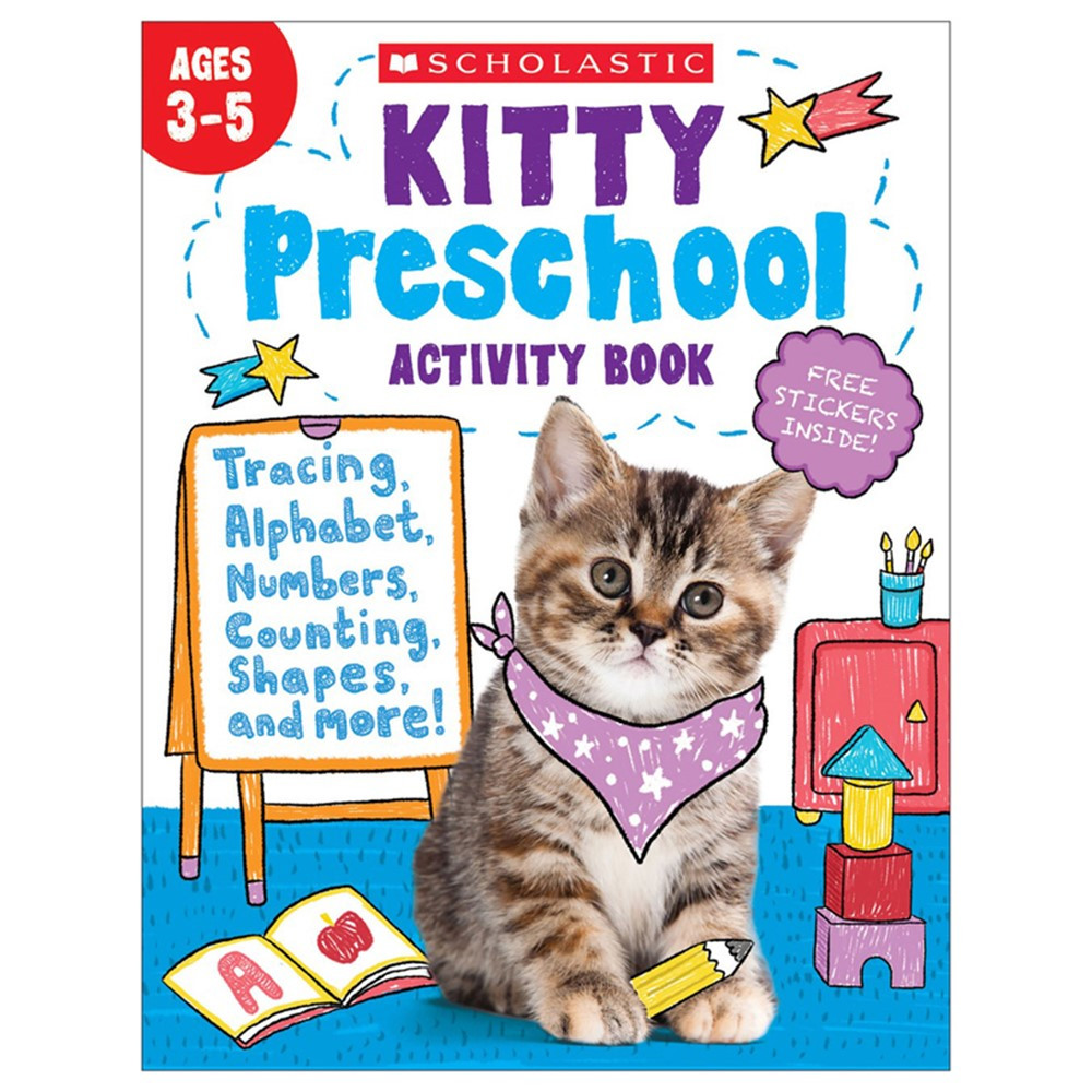 Kitty Preschool Activity Book - SC-714618 | Scholastic Teaching Resources | Skill Builders