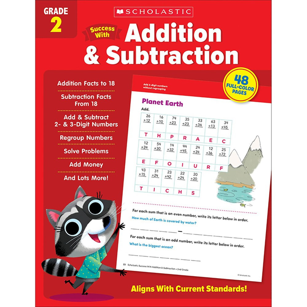 Success With Addition & Subtraction: Grade 2 - SC-735512 | Scholastic Teaching Resources | Addition & Subtraction