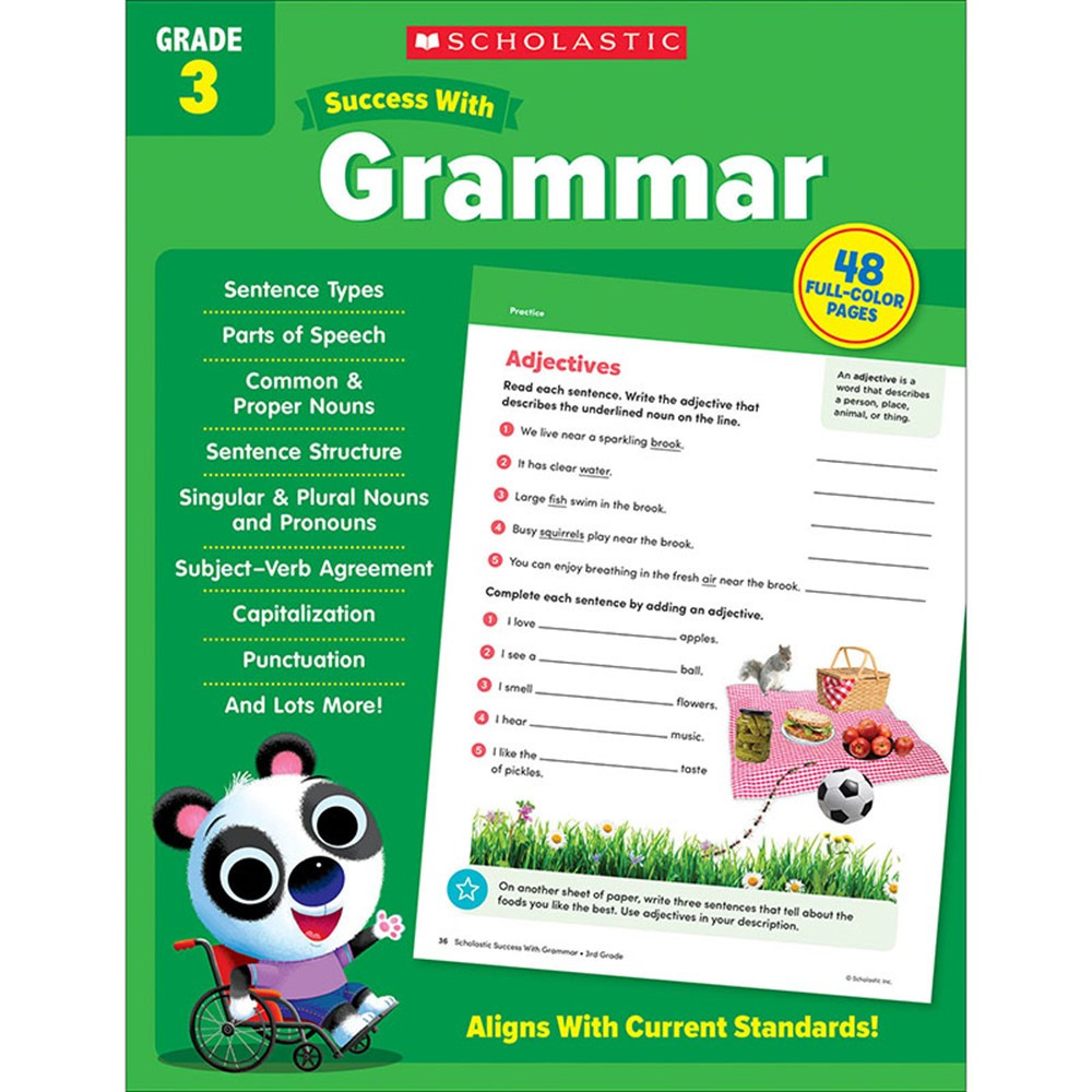 Success With Grammar: Grade 3 - SC-735523 | Scholastic Teaching Resources | Grammar Skills