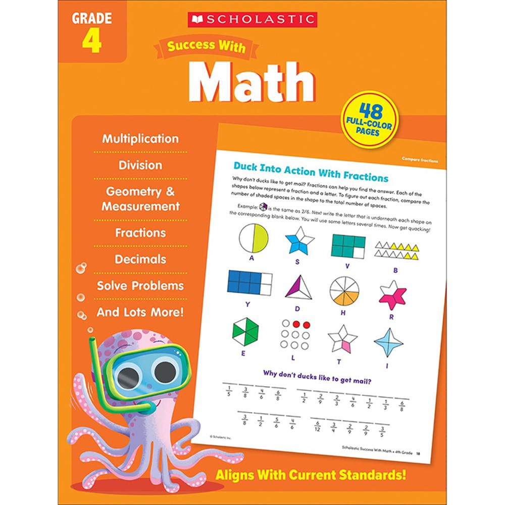 Success With Math: Grade 4 - SC-735536 | Scholastic Teaching Resources | Activity Books