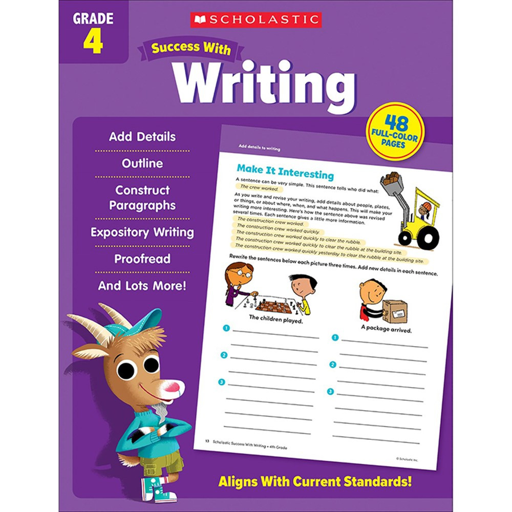 Success With Writing: Grade 4 - SC-735558 | Scholastic Teaching Resources | Writing Skills