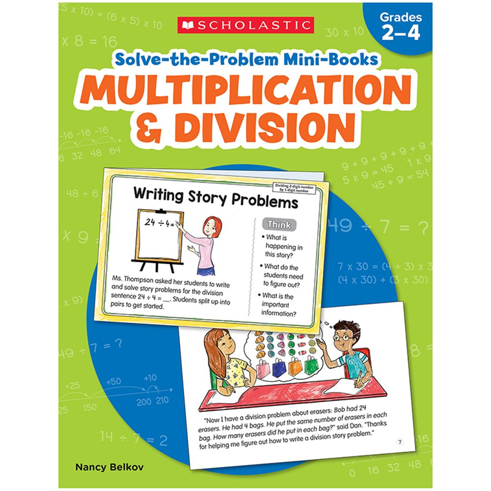 Solve-the-Problem Mini Books: Multiplication & Division - SC-736592 | Scholastic Teaching Resources | Multiplication & Division