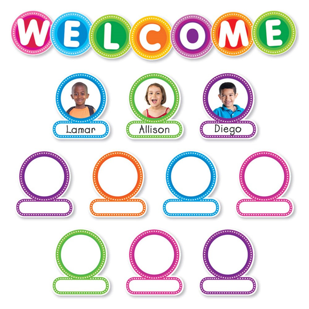 SC-812779 - Color Your Classroom Welcome Bulletin Board Set in Classroom Theme