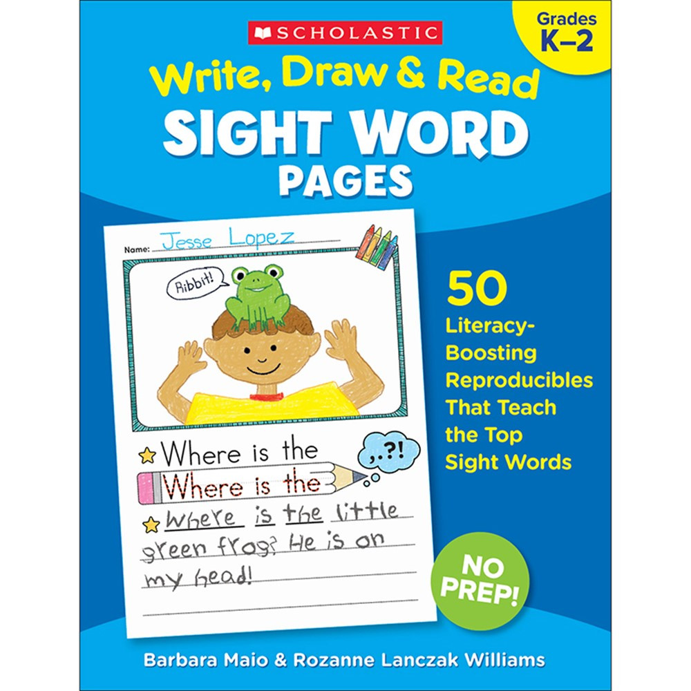 SC-830629 - Write Draw & Read Sight Word Pages in Sight Words