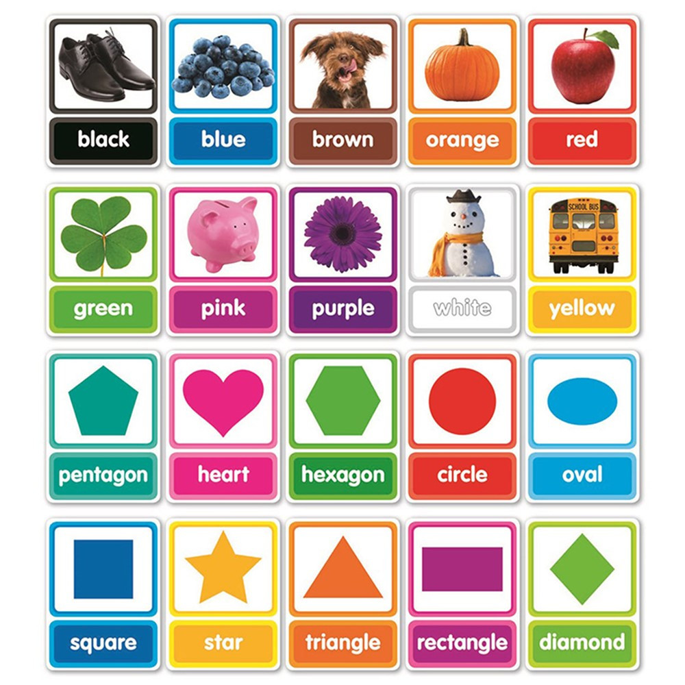 SC-834485 - Colors & Shapes Bulletin Board Set in Classroom Theme