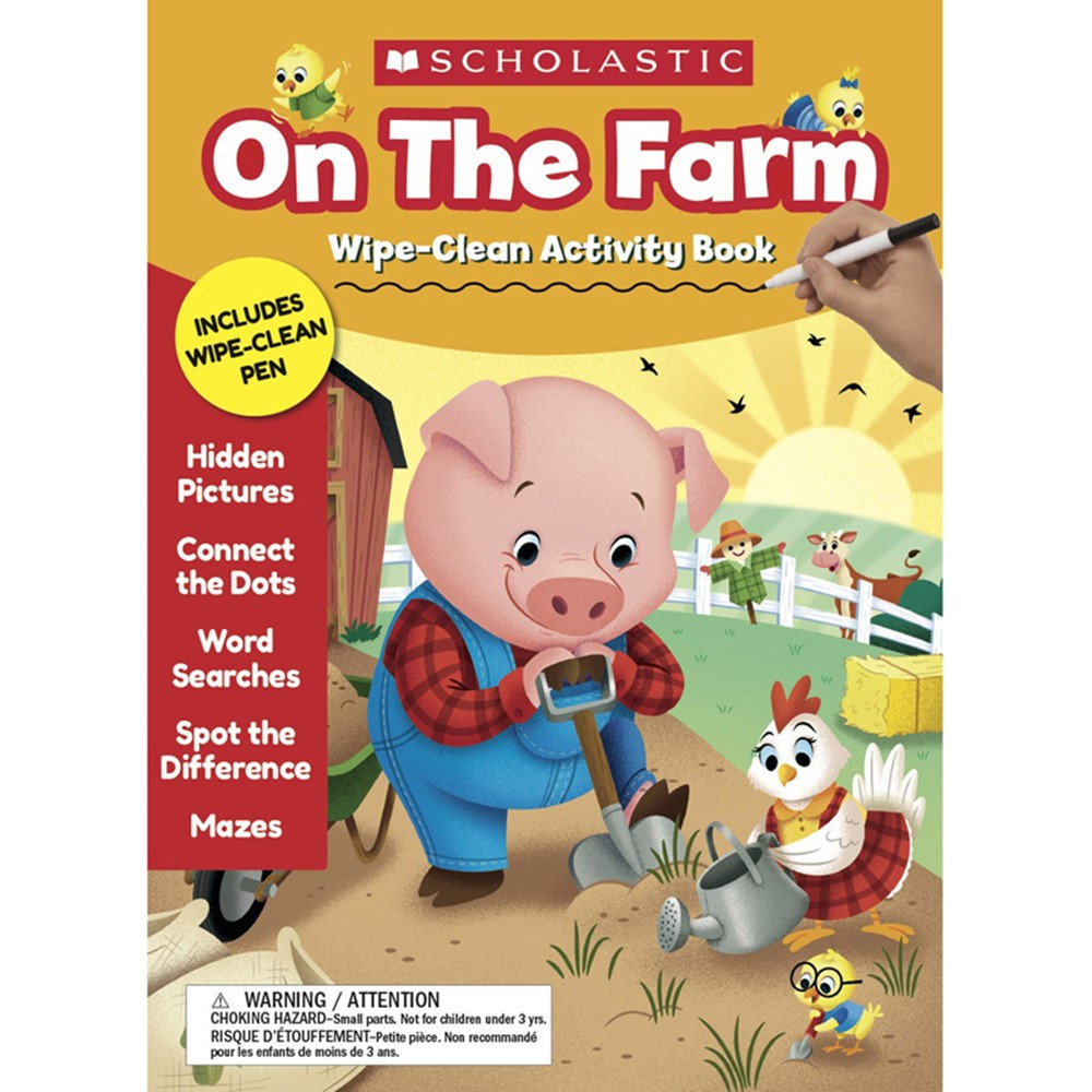 On the Farm Wipe-Clean Activity Book - SC-857235 | Scholastic Teaching Resources | Resources