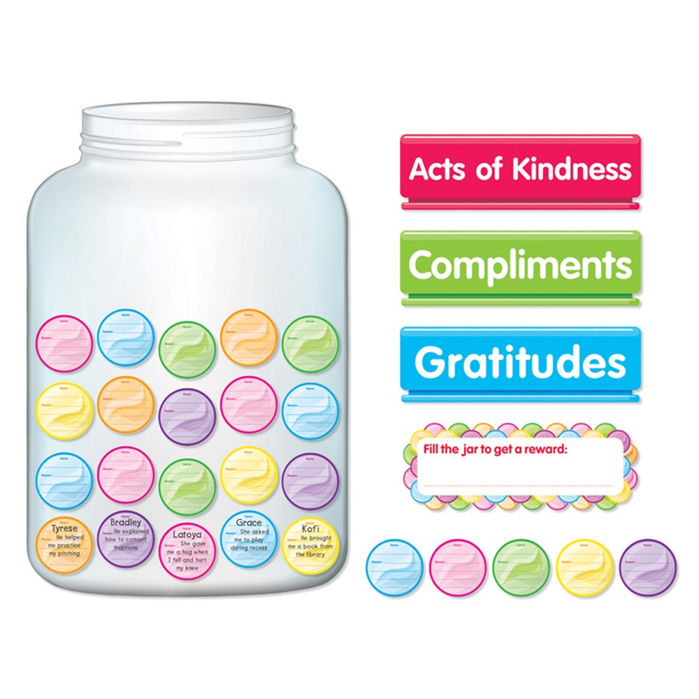 Kindness & Gratitude Jar Bulletin Board Set - SC-862625 | Scholastic Teaching Resources | Classroom Theme