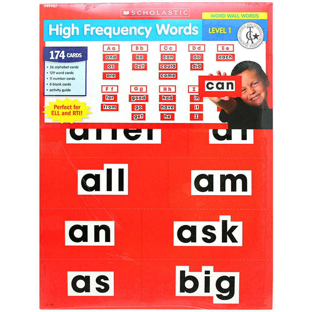 SC-949987 - High Frequency Level 1 Word Wall Words in Pocket Charts