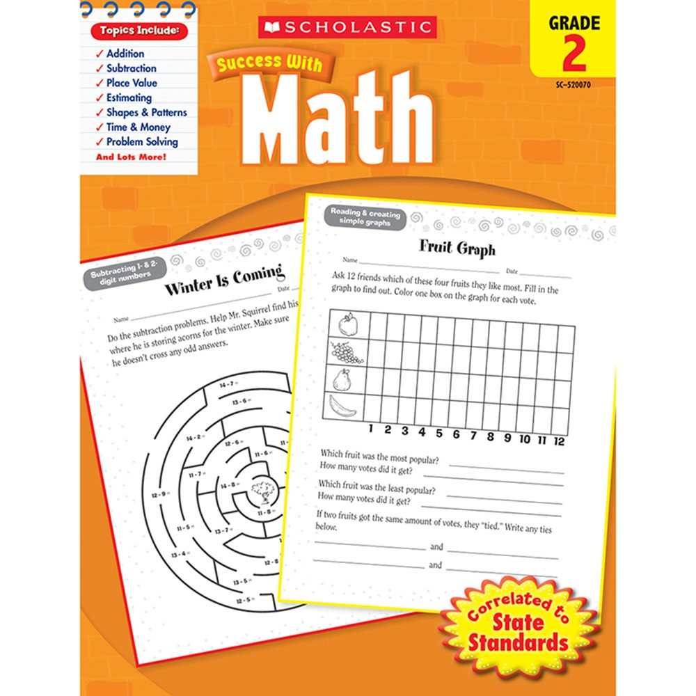 SC-9780545200707 - Scholastic Success With Math Gr 2 in Activity Books