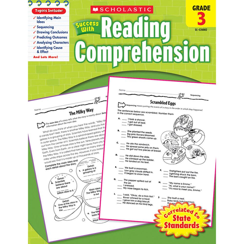 SC-9780545200820 - Scholastic Success With Reading Comprehension Gr 3 in Comprehension