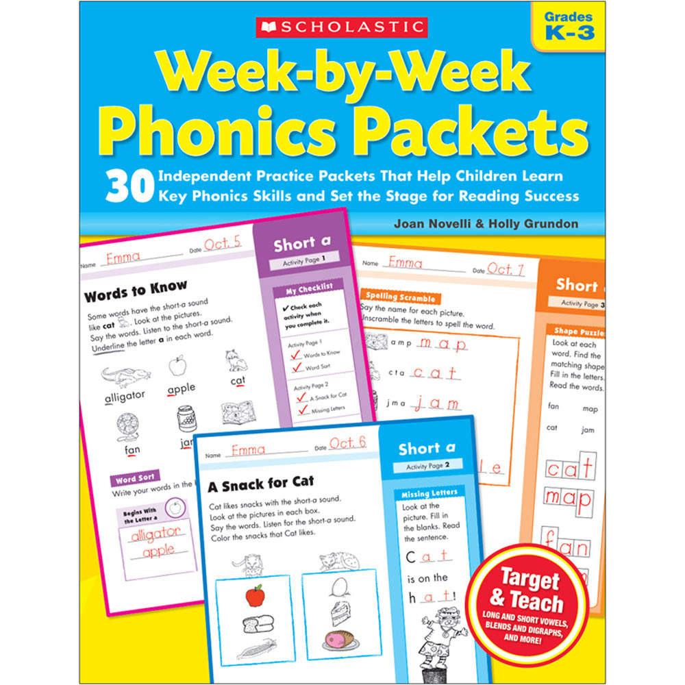 SC-9780545223041 - Week By Week Phonics Packets in Phonics