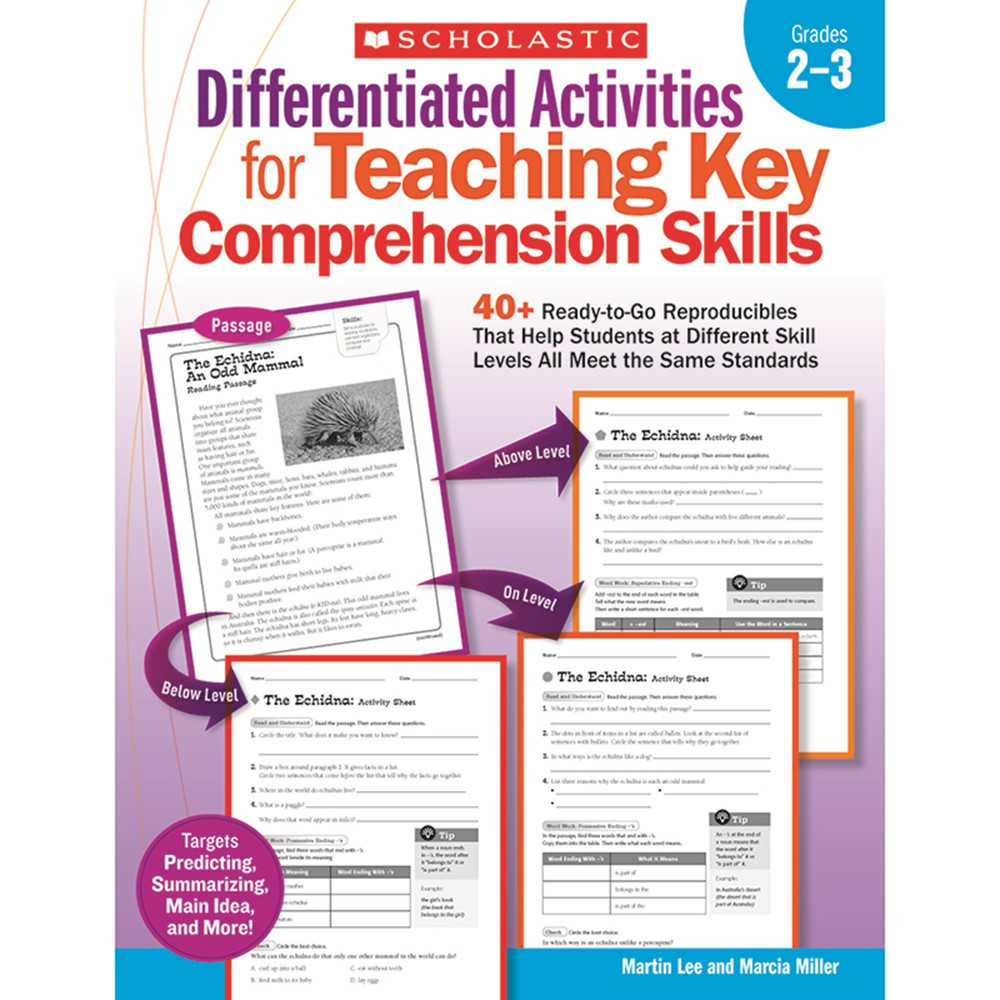 SC-9780545234528 - Differentiated Activities Teaching Key Comprehension Skills Gr 2-3 in Differentiated Learning