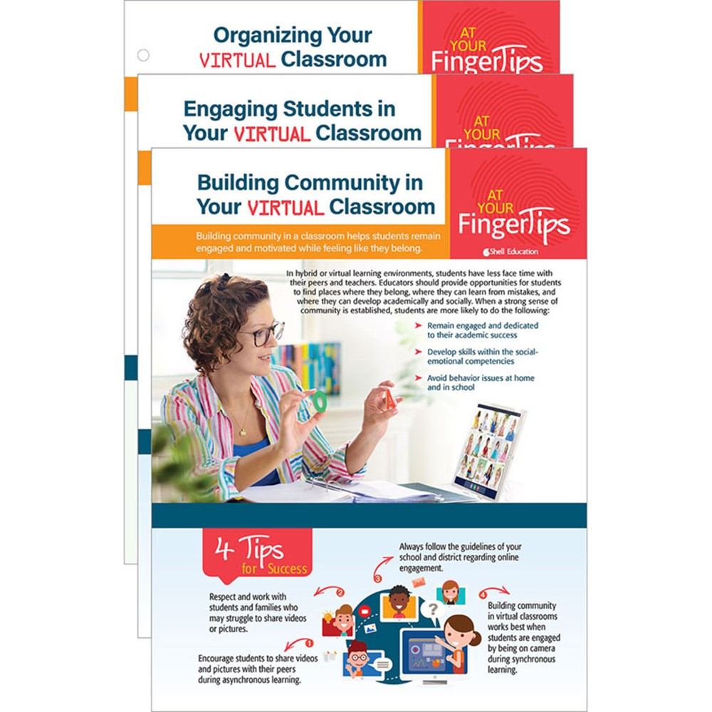 Virtual Classroom Basics At Your Fingertips Set of 3 - SEP126452 | Shell Education | Classroom Management