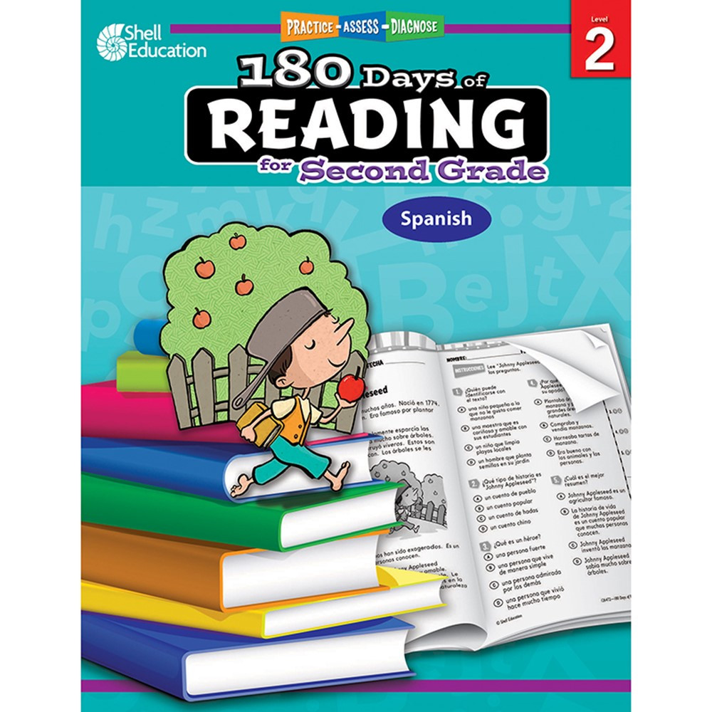 180 Days of Reading for Second Grade (Spanish) - SEP126472 | Shell Education | Language Arts