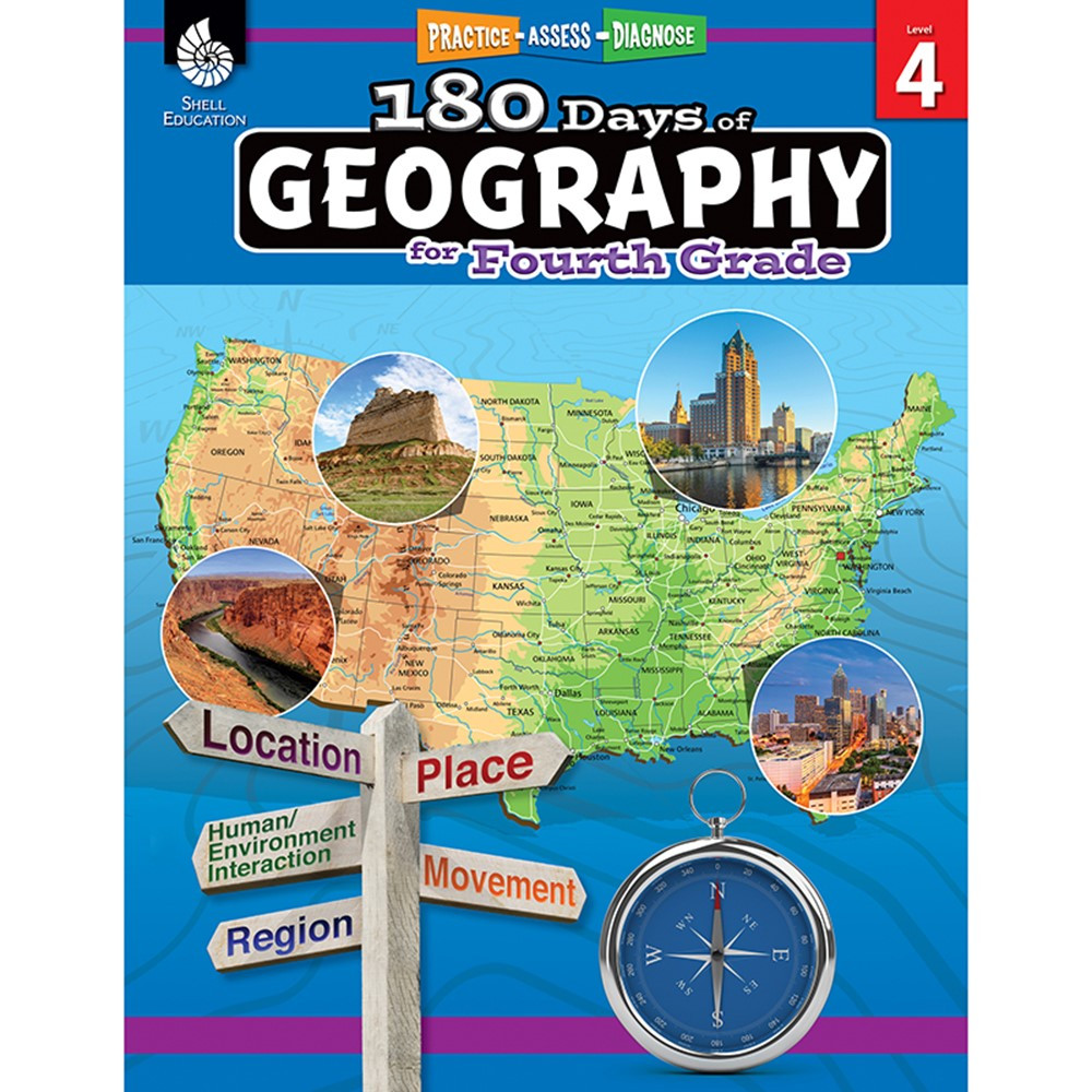 SEP28625 - 180 Days Of Geography Grade 4 in Geography