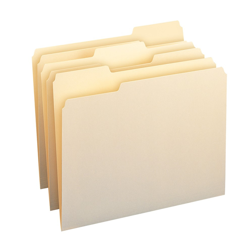 SMD10330 - Smead Letter Size File Folders Mani Manila Box Of 100 Single Ply in Folders
