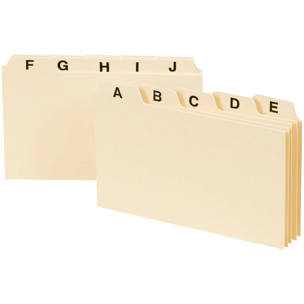 SMD55076 - Smead A-Z Index Card Guides 3 X 5 in Index Cards
