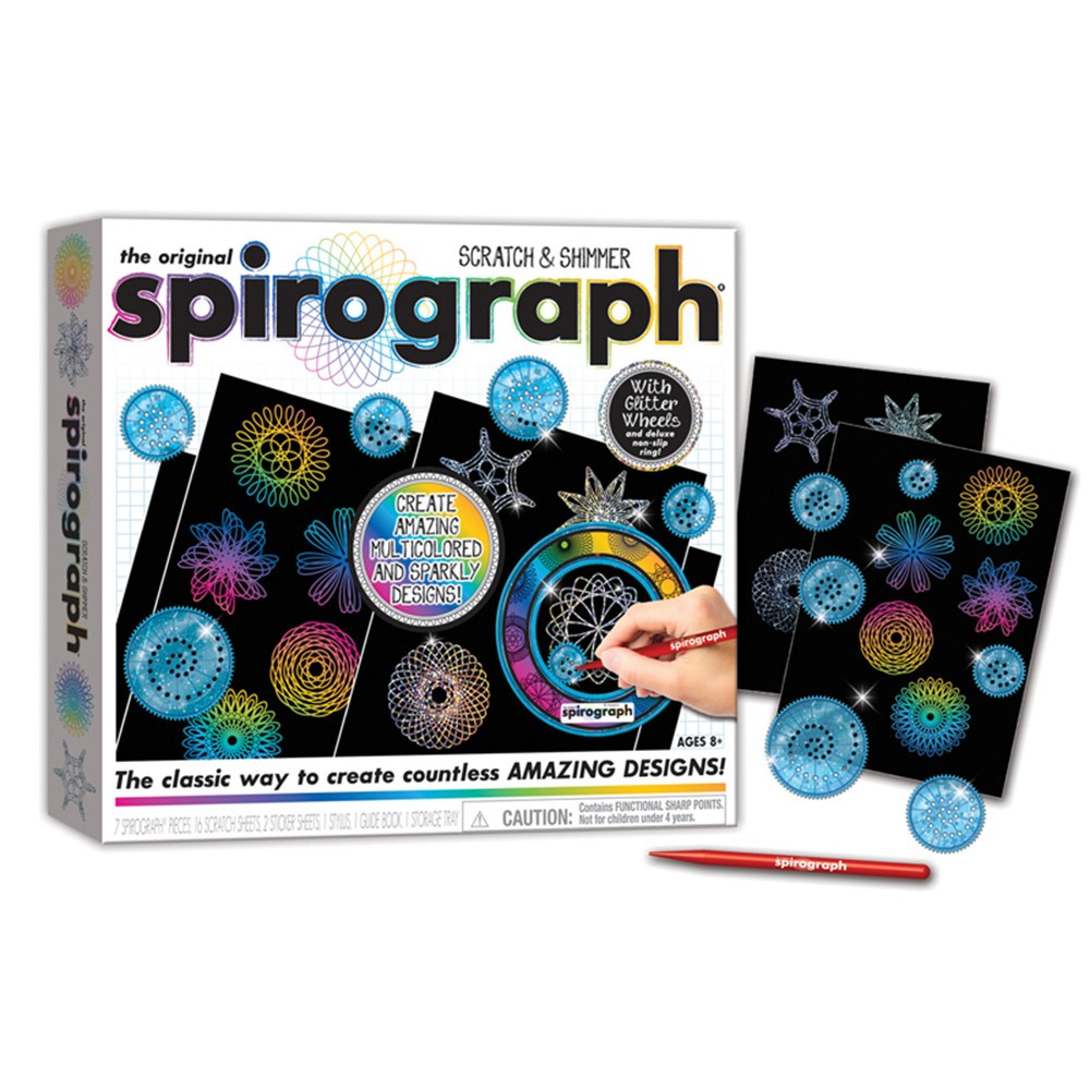 Spirograph Scratch & Shimmer - SME1035Z | Playmonster Llc (Patch) | Art & Craft Kits